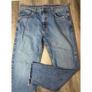Levis 505 Regular Fit Straight Leg Jeans Mens 38x32 Medium Wash Blue 00505-1649